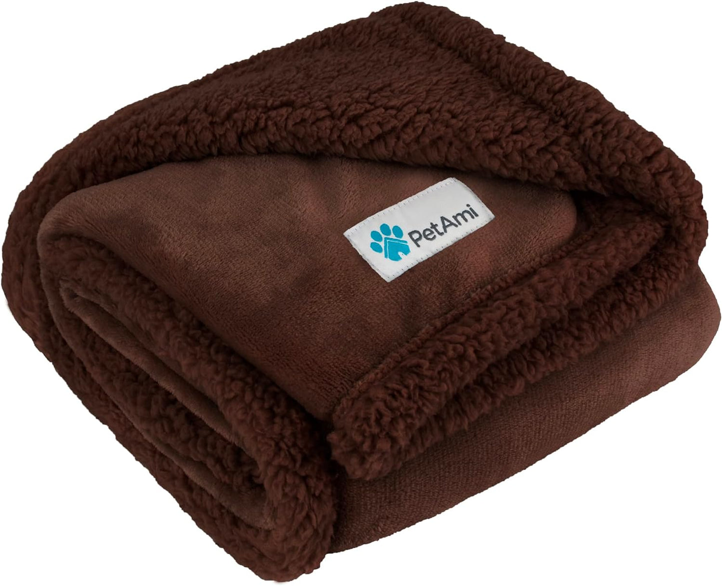 Waterproof Dog Blanket for Bed, Couch, Sofa | Waterproof Dog Bed Cover for Large Dogs, Puppies | Sherpa Fleece Pet Blanket Furniture Protector | Reversible Microfiber