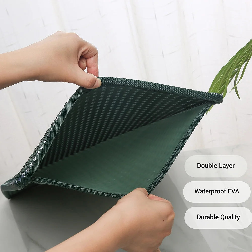 Double Layer anti Tracking Waterproof Cat Litter Trapping Mat Yellow